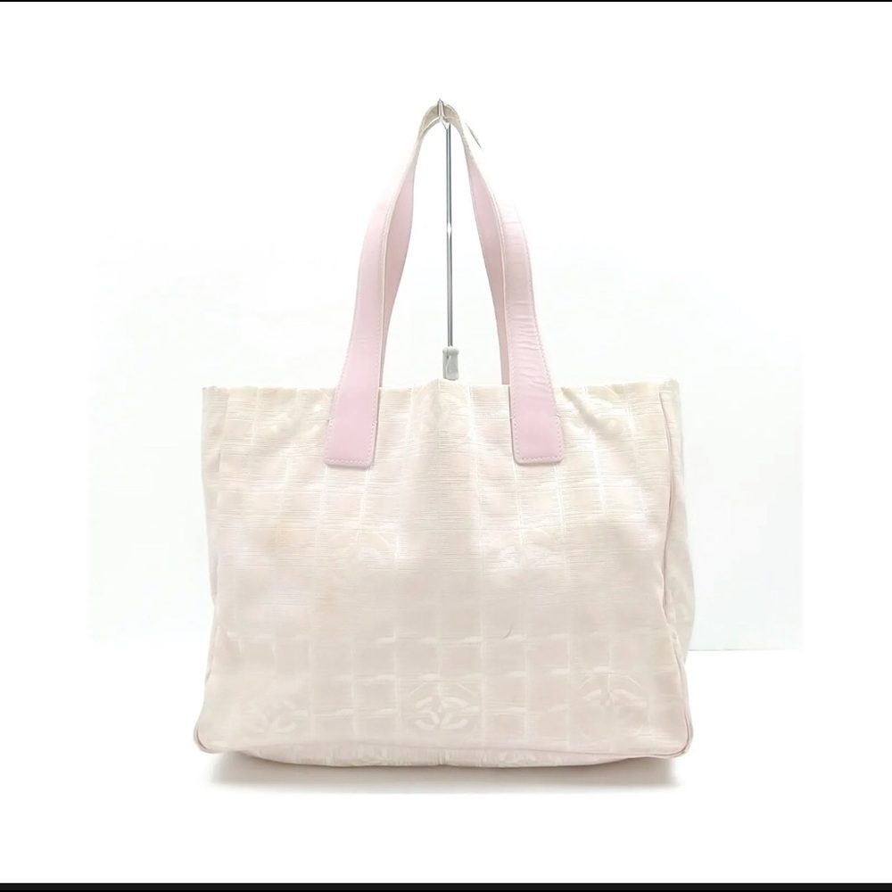 Chanel Pink Nylon Hand Bag